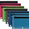 Office Depot® Brand Pencil Pouch With Clear Window, 8" x 10-1/4", Assorted Colors