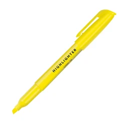 Office DepotĀ® Brand Pen-Style Highlighters, 100% Recycled Plastic Barrel, Assorted Colors, Pack Of 12