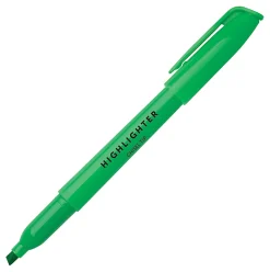 Office Depot® Brand Pen-Style Highlighters, Chisel Point, 100% Recycled Plastic Barrel, Assorted Colors, Pack Of 6 Highlighters