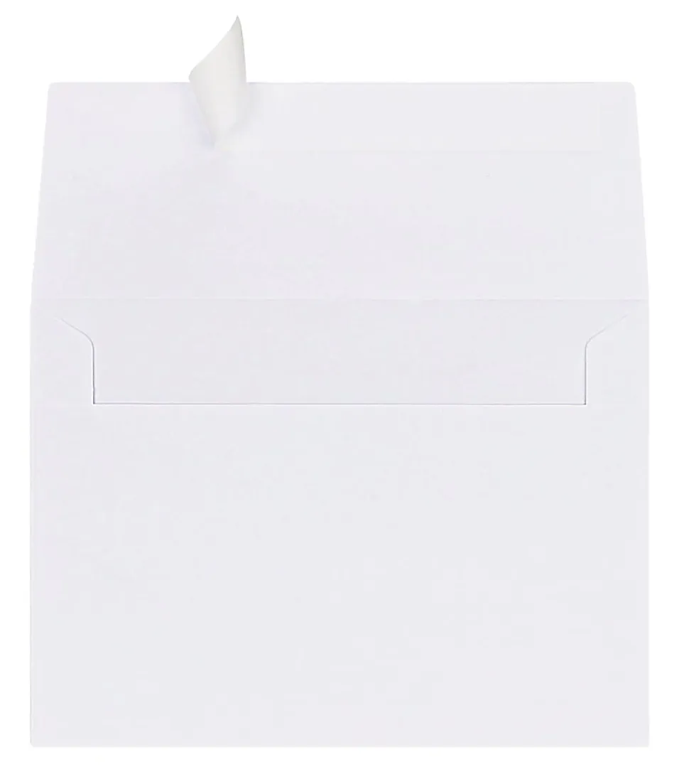 Office Depot® Brand Photo Envelopes, 4” x 6”, Clean Seal, White, Box Of 50