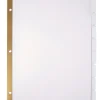 Office Depot® Brand Plain Dividers With Tabs And Labels, White, 8-Tab, Pack Of 25 Sets