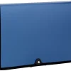 Office Depot® Brand Plastic Expanding File, 7 Pocket, Expansion 6", 8 1/2" x 11", Letter, Dark Blue, Pack of 1