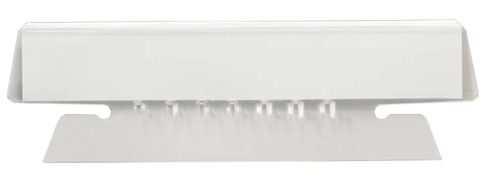 Office Depot® Brand Plastic Tabs, 2", 1/5 Cut, Clear, Pack of 25