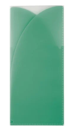 Office Depot® Brand Plastic Tri-Fold Folder, 4 Pocket, Nonstandard size, Mint, Pack of 1