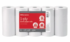 Office Depot® Brand 1-Ply Bond Paper Rolls, 2-3/4