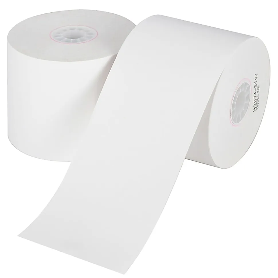 Office Depot® Brand 1-Ply Paper Rolls, 2-1/4" x 124', White, Carton Of 100