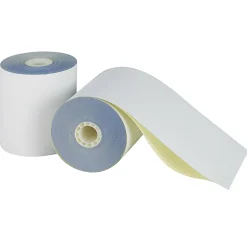Office Depot® Brand 2-Ply Paper Rolls, 3-1/4" x 96', Canary/White, Carton Of 60