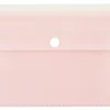 Office Depot® Brand 2-Pocket Envelope, 1-1/4" Expansion, Check Size, Pink