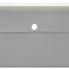 Office Depot® Brand 2-Pocket Envelope, 1-1/4" Expansion, Check Size, Gray