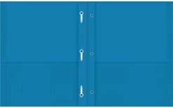 Office DepotĀ® Brand 2-Pocket Paper Folders with Prongs, Light Blue, Pack Of 25