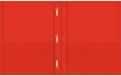 Office Depot® Brand 2-Pocket Paper Folders With Prongs, Red, Pack Of 25