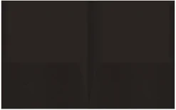 Office Depot® Brand 2-Pocket Paper Folders, Black, Pack of 25