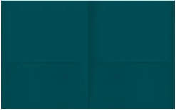 Office DepotĀ® Brand 2-Pocket Paper Folders, Teal, Pack Of 25