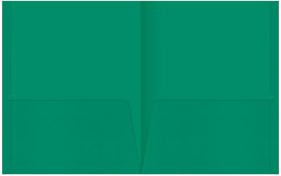 Office Depot® Brand 2-Pocket Paper Folders, Green, Pack Of 25
