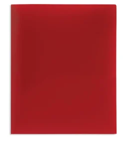 Office Depot® Brand 2-Pocket Poly Folders, Letter Size, Assorted Colors, Pack Of 10