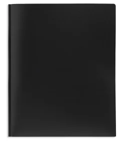Office Depot® Brand 2-Pocket School-Grade Poly Folders With Prongs, 8-1/2" x 11", Assorted Colors, Pack Of 24