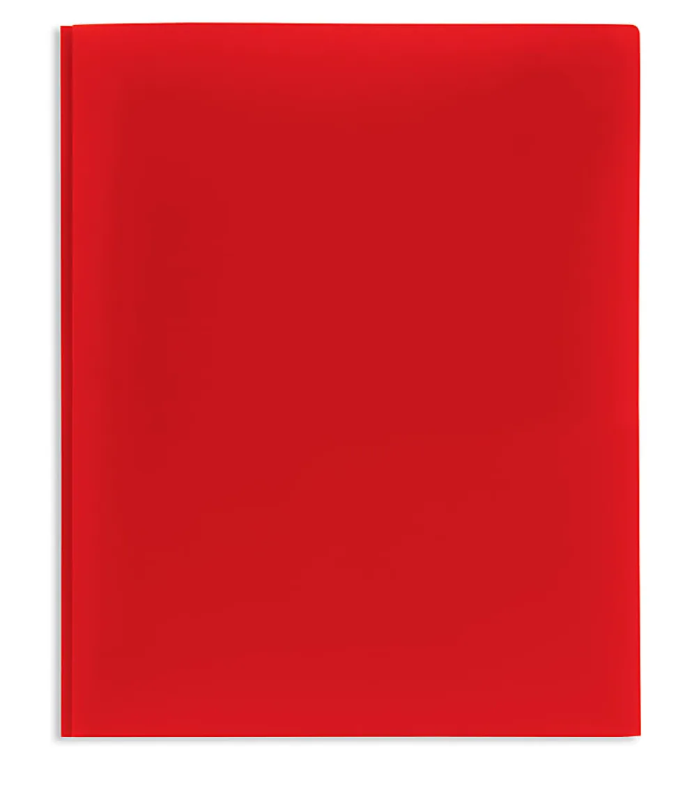 Office Depot® Brand 2-Pocket School-Grade Poly Folders With Prongs, 8-1/2" x 11", Assorted Colors, Pack Of 24