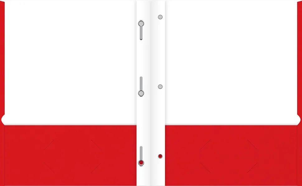Office Depot® Brand 2-Pocket School-Grade Paper Folders with Prongs, Assorted Colors, Pack Of 10