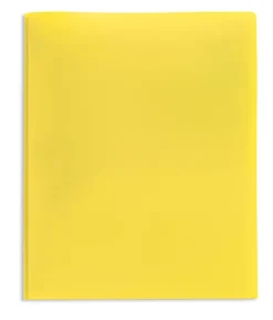 Office Depot® Brand 2-Pocket School-Grade Poly Folders With Prongs, 8-1/2" x 11", Assorted Colors, Pack Of 48