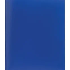 Office DepotĀ® Brand 2-Pocket School-Grade Poly Folder with Prongs, Letter Size, Blue