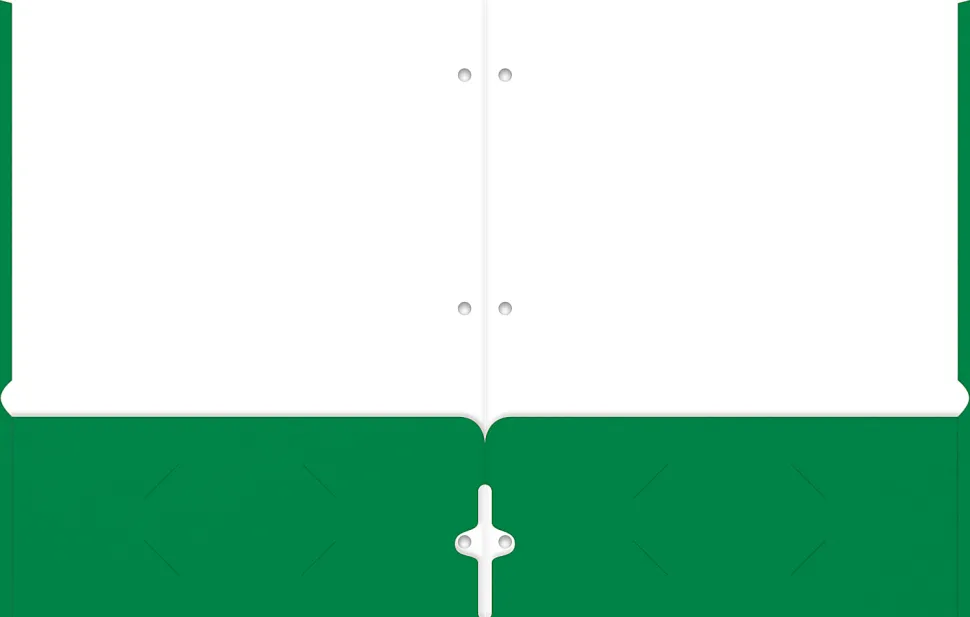 Office Depot® Brand 2-Pocket School-Grade Paper Folder, Letter Size, Green