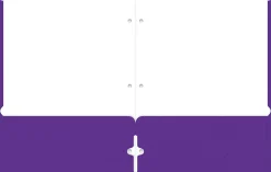Office DepotĀ® Brand 2-Pocket School-Grade Paper Folder, Letter Size, Purple