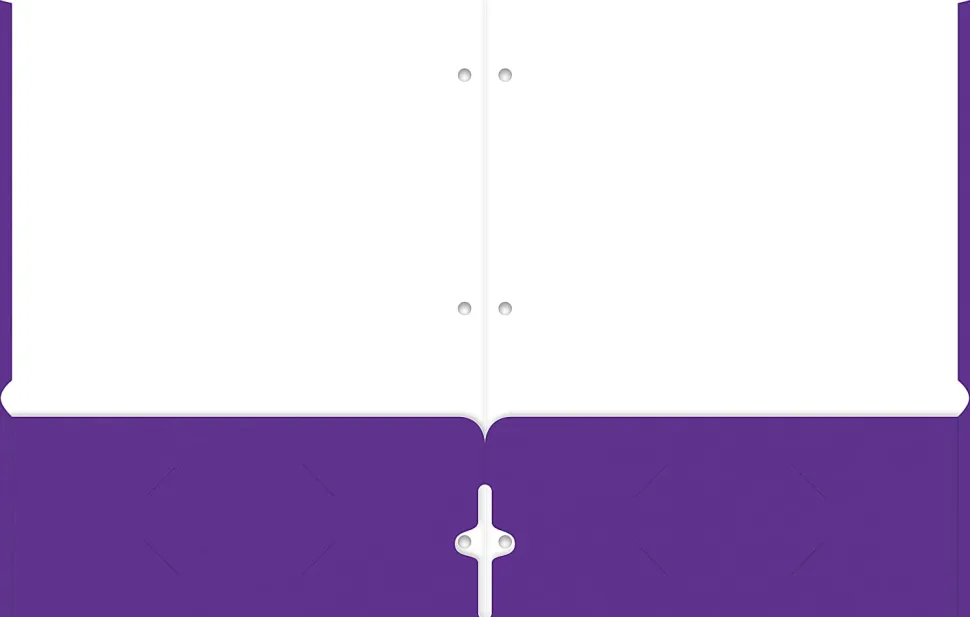 Office Depot® Brand 2-Pocket School-Grade Paper Folder, Letter Size, Purple