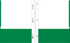 Office DepotĀ® Brand 2-Pocket School-Grade Paper Folder with Prongs, Letter Size, Green