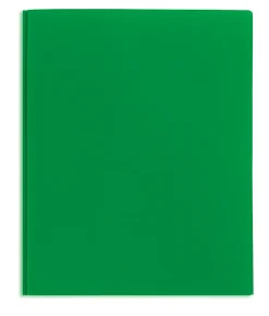 Office Depot® Brand 2-Pocket School-Grade Poly Folder with Prongs, Letter Size, Green