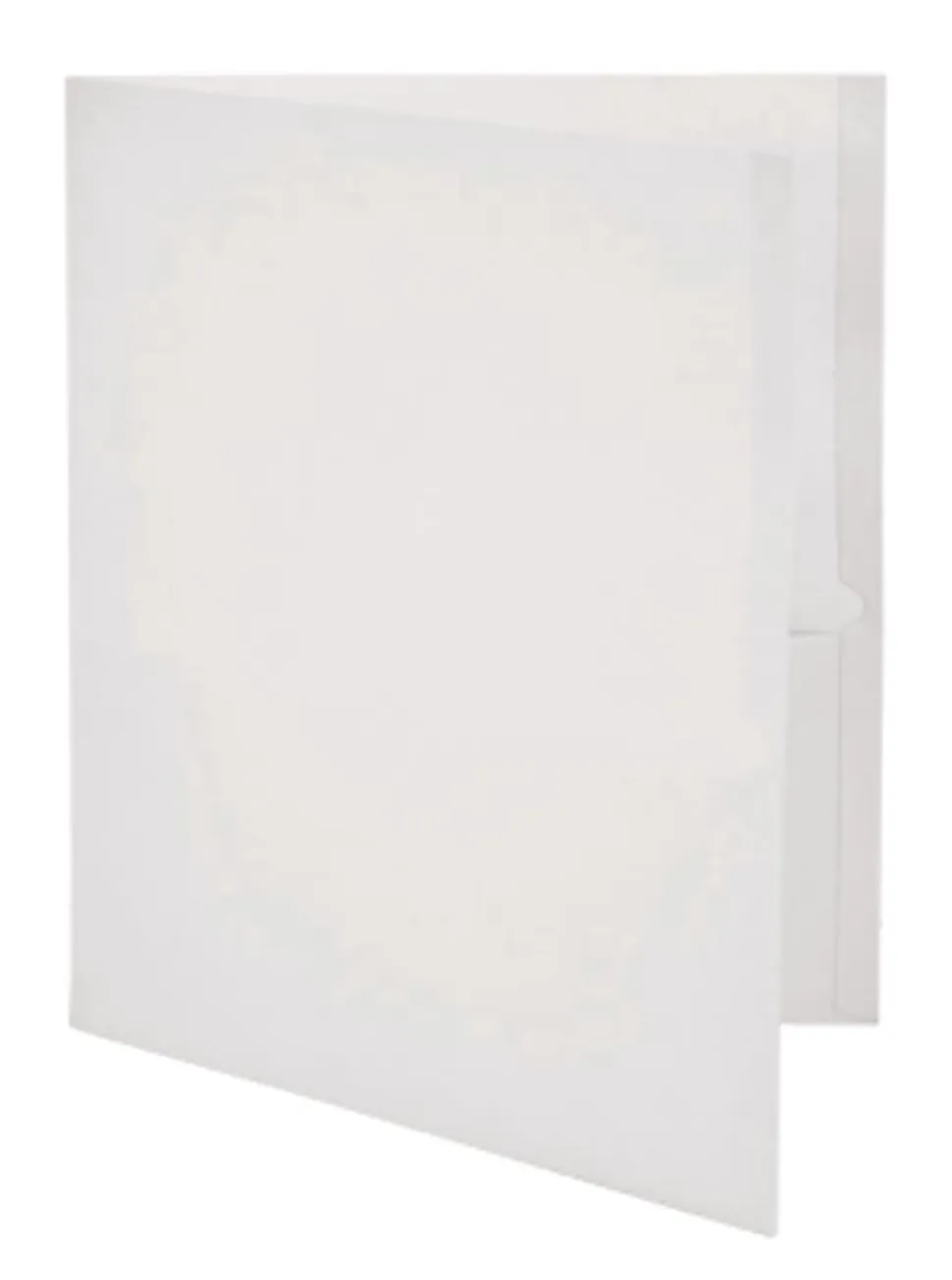 Office Depot® Brand 2-Pocket Textured Paper Folders, White, Pack Of 10