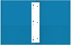 Office Depot® Brand 2-Pocket Textured Paper Folders With Prongs, Light Blue, Pack Of 10