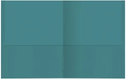 Office DepotĀ® Brand 2-Pocket Textured Paper Folders, Teal, Pack Of 10
