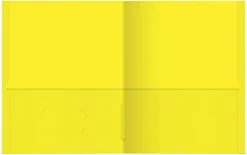 Office Depot® Brand 2-Pocket Textured Paper Folders With Prongs, Light Green, Pack Of 10
