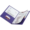 Office Depot® Brand 2-Pocket Textured Paper Folders With Prongs, Violet, Pack Of 10