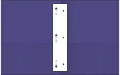 Office Depot® Brand 2-Pocket Textured Paper Folders With Prongs, Violet, Pack Of 10