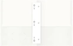 Office DepotĀ® Brand 2-Pocket Textured Paper Folders With Prongs, White, Pack Of 10