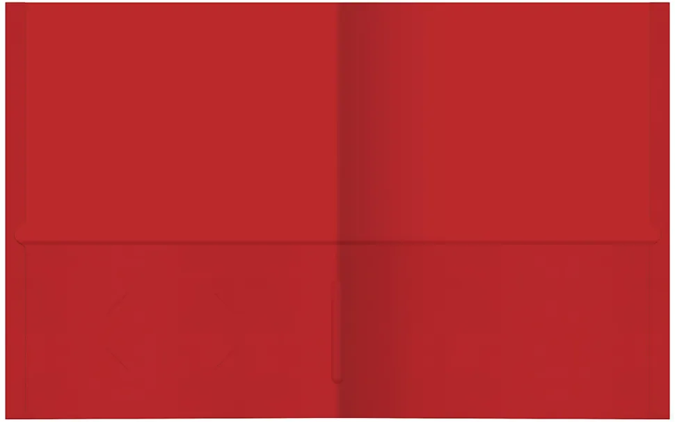Office Depot® Brand 2-Pocket Textured Paper Folders, Red, Pack Of 25