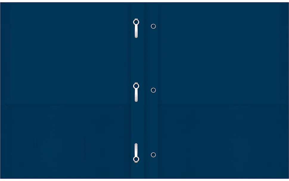 Office Depot® Brand 2-Pocket Textured Paper Folders With Prongs, Dark Blue, Pack Of 25