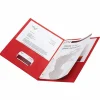 Office Depot® Brand 2-Pocket Textured Paper Folders With Prongs, Red, Pack Of 10