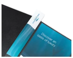 Office Depot® Brand Poly Bound Presentation Book, 12 Pockets, Black