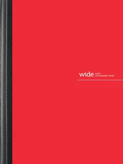 Office Depot® Brand Poly Composition Book, 7-1/2" x 9-3/4", Wide Ruled, 80 Sheets, Red