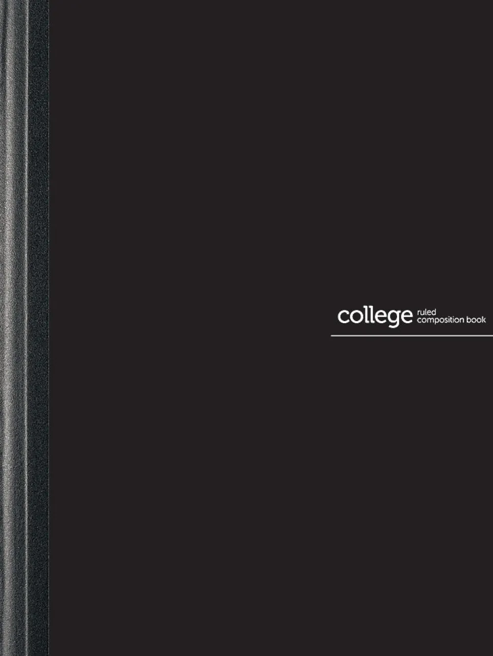 Office Depot® Brand Poly Composition Book, 7-1/2" x 9-3/4", College Ruled, 80 Sheets, Black