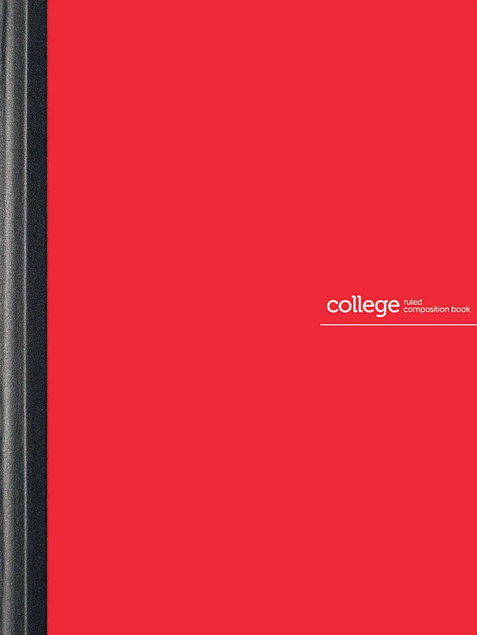 Office Depot® Brand Poly Composition Book, 7-1/2" x 9-3/4", College Ruled, 80 Sheets, Red