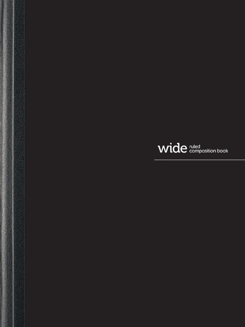 Office Depot® Brand Poly Composition Book, 7-1/2" x 9-3/4", Wide Ruled, 80 Sheets, Black