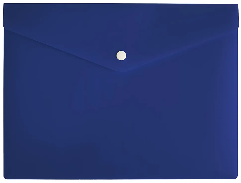 Office Depot® Brand Poly Envelope, 8-1/2" x 11", Blue