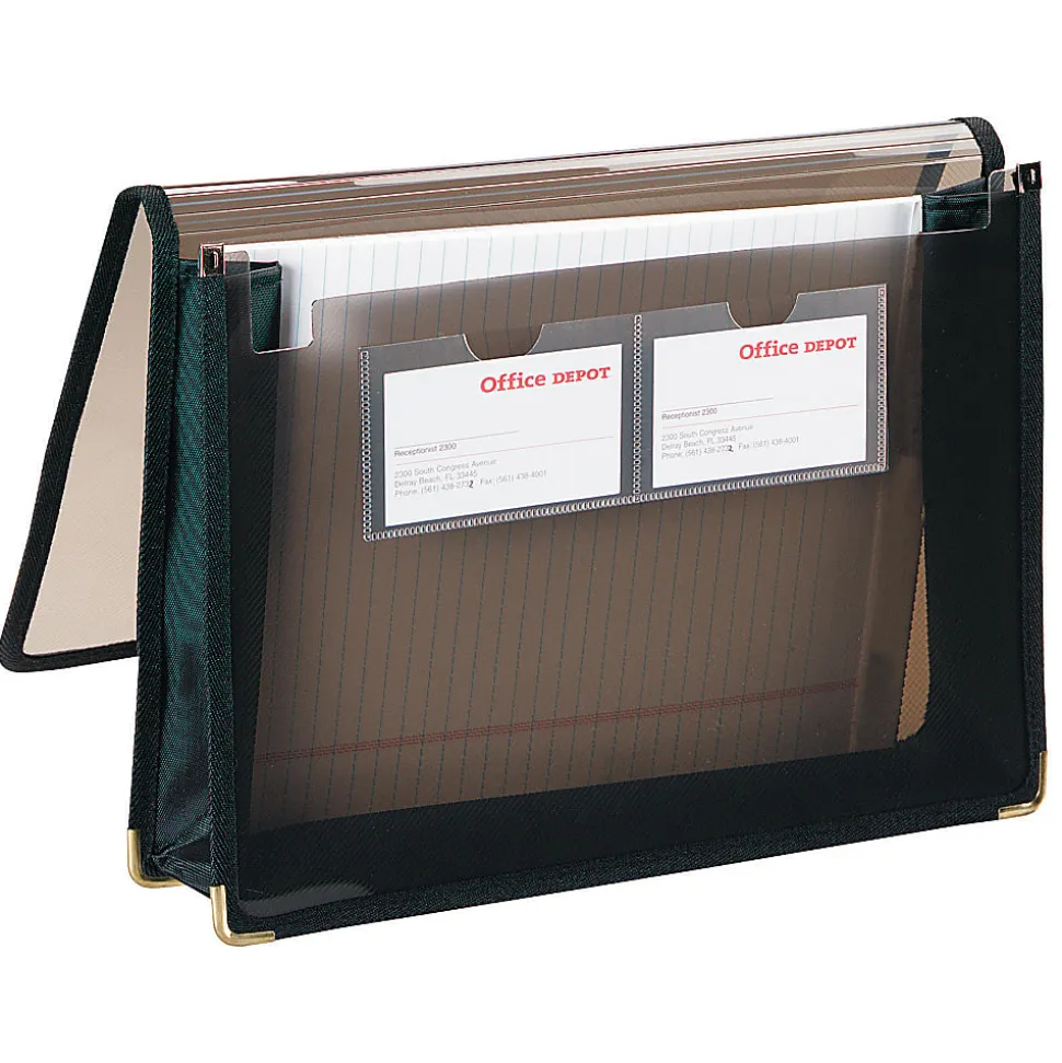 Office Depot® Brand Poly Extra Deep Document Wallet, 1 Pocket, 3-1/2" Expansion, 8-1/2" x 11", Letter Size, Transparent Smoke