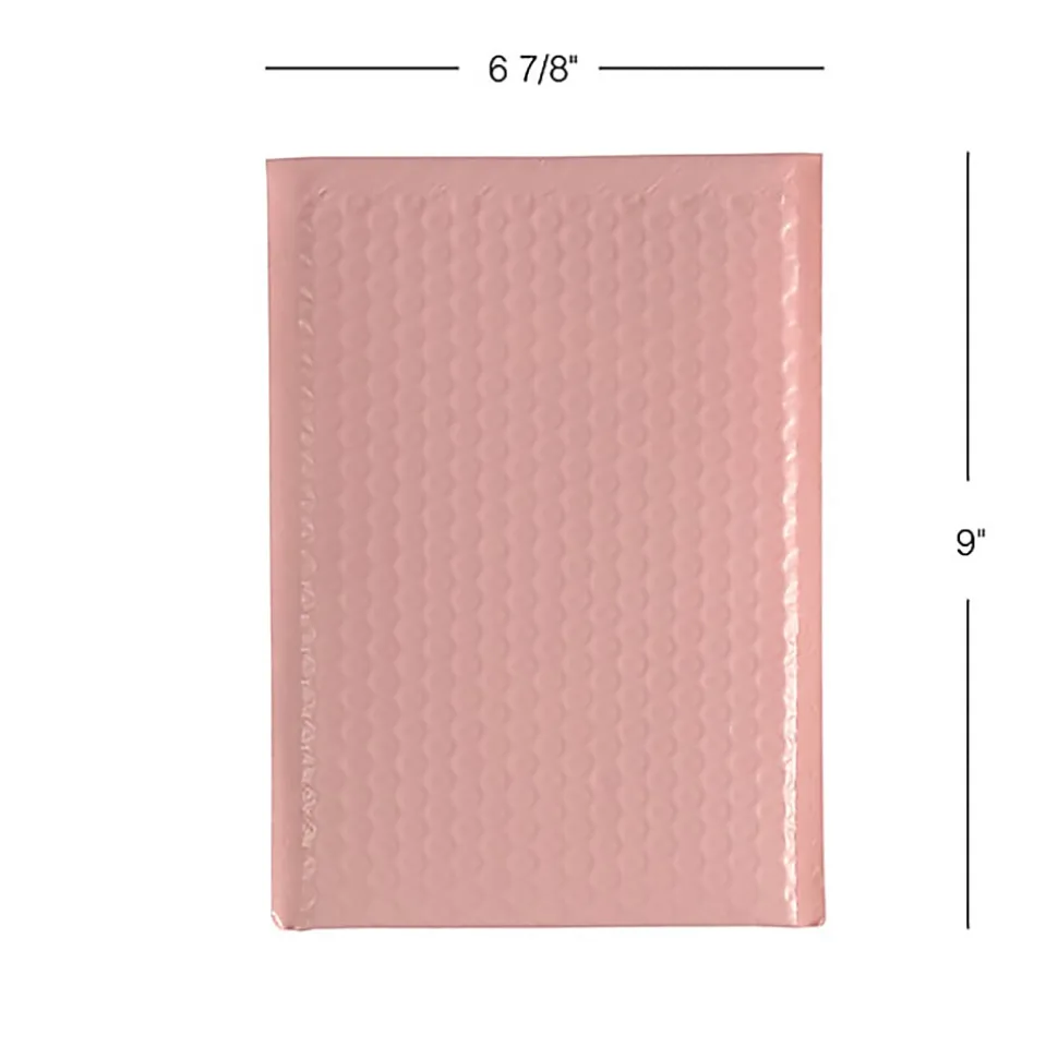 Office Depot® Brand Poly Fashion Bubble Mailer, #0, 6 1/2" x 9", Assorted Colors