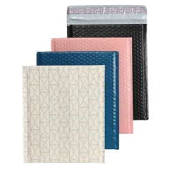 Office DepotĀ® Brand Poly Fashion Bubble Mailer, #2, 8 1/2" x 11", Assorted Colors