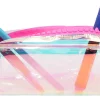 Office Depot® Brand Poly Iridescent Pencil Pouch, 7-11/16" x 3-5/16", Pink