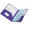 Office Depot® Brand Poly 2-Pocket Portfolio With Fasteners, Purple